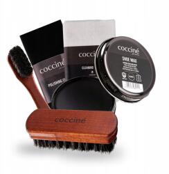 Coccine Cipőpaszta Fekete Coccine Két Kefe Rongy Szett 5in1 (Zestaw do pastowania i polerowania butów)