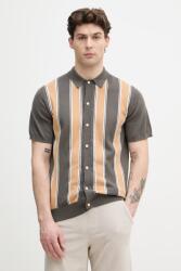 Lindbergh kardigán férfi pamut - barna XXL