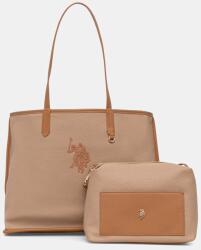 U. S. Polo Assn U. S. Polo Assn. shopper női műbőr SURREY - bézs Univerzális méret