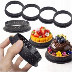  E-dom tortaforma perforált 8, 5 cm 6 db-os szett (Foremki do tartaletek)