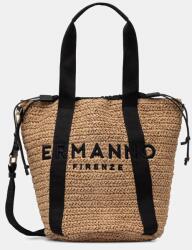 ERMANNO Firenze keresztpántos táska női bőr - bézs Univerzális méret