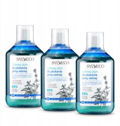 Sylveco Gyógynövényes folyadék szájszett (3 db) Erősen frissítő (5907502687379)