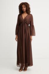 Haveone ruha selyemmel - barna M - answear - 34 990 Ft