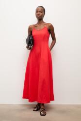 ANSWEAR nyári ruha lenvászonnal - piros L - answear - 38 990 Ft