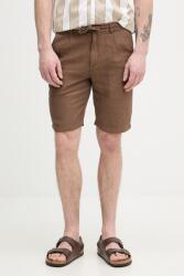 Lindbergh rövidnadrág férfi vászonnal - barna XL