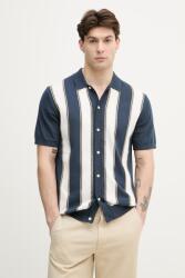 Lindbergh kardigán férfi pamut - sötétkék L