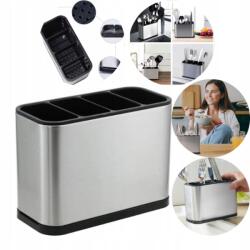  Modern Rozsdamentes Acél Evőeszköztartó Higiénikus Konyhai Eszköz Szervező (201943958)