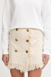 Elisabetta Franchi szoknya pamuttal - bézs 34