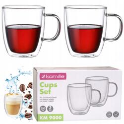 Kamille Termikus Poharak latte kávéscsésze dupla alj szett 2x250ml Kamille (KM9000)
