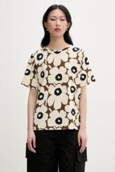 Marimekko póló női pamut - bézs XS