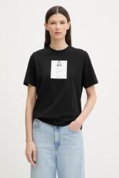 Calvin Klein basic póló női pamut - fekete XL