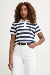 Barbour póló női pamut Ashbourne - sötétkék 36