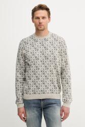 Giorgio Armani pulóver férfi pamut - bézs XL - answear - 27 990 Ft