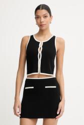 From Future top női gyapjú - fekete M