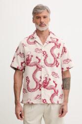 OAS férfi pamut ing - piros S