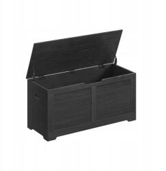 VASAGLE Pad tárolórekesszel Ülőláda 100cm Vasagle Ébenfekete (LSB061B01)