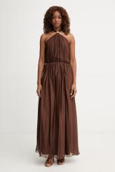 Haveone ruha selyemmel - barna L - answear - 53 990 Ft