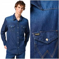 Wrangler 27MW Men's Western Icon Shirt Dark Stone férfi farmer ing M (112341088)