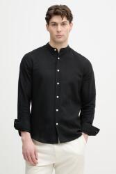 Lindbergh férfi lenvászon ing - fekete XL