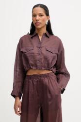 Isabelle Blanche női pamut ing - barna M