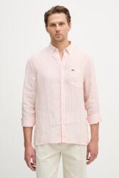 Lacoste férfi vászon ing - rózsaszín 40 - answear - 43 990 Ft
