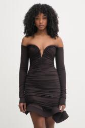 Elisabetta Franchi asszimetrikus ruha - barna 34