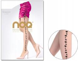 Knittex Női harisnyanadrág oldalsó csillag mintás 20 den 4 Natural Nero