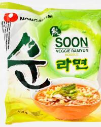 Nongshim Instant vegán ramen leves Soon Veggie Ramyun lágy Nongshim 112g (8801043022705)