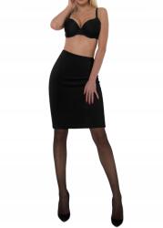 Sesto Senso Női térdig érő szűk viszkóz szoknya, S-es méret, fekete