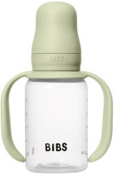BIBS 1x bébi cumisüveg szilikon kiöntővel, zöld (50211250)