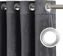 Syl Mar Velvet Velúr Függöny 140x250 Sötétítő Grafit (ZASŁONA OCZKA VELWET 250 SZARY)