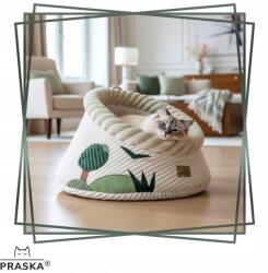 PRASKA - Eco Cats Collection Macskafekhely plüss fülke 45cm Hide'in Goody Forest pl gyártás (D26A-34259_20250910175934-45cm)