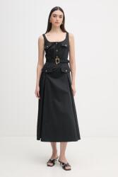 Luisa Spagnoli kiszélesedő pamut ruha Poltrona - fekete 38