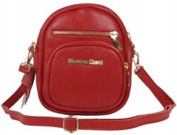Massimo Connti Massimo Contti kézitáska postás táska kerékpáros valódi bőr piros (853 CZERWONY)