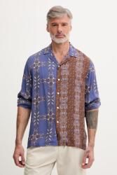 OAS férfi viszkóz ing - sötétkék M