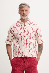 OAS férfi vászon ing - piros XL