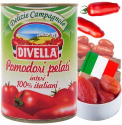 Divella Hámozott Egész paradicsom 400g Pelati Divella Olasz Héj Nélküli Egész paradicsom