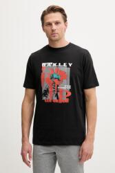 Oakley t-shirt férfi pamut FUTURESCAPE FROG - fekete XL