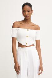 Elisabetta Franchi női blúz viszkózzal - fehér 36