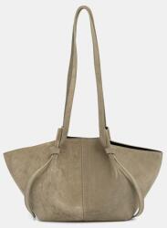 Yuzefi táska női velúrbőr MOCHI - zöld Univerzális méret