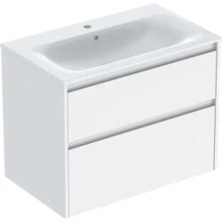 Geberit Set lavoar si mobilier Geberit Selnova Square cu doua sertare, 80x48x62 cm, alb lucios (504.139.01.1)
