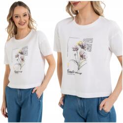 Moraj Női Póló Nyomott Mintával Rövid Ujjú Póló Kényelmes Pamut Moraj XL (BD1300-029)