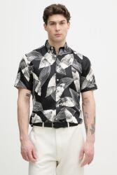 Lindbergh férfi ing pamuttal - fekete XXL