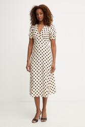 Morgan kiszélesedő ruha viszkózzal - bézs 42