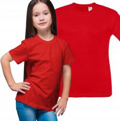 TH Clothes Póló pamut póló fiú lány Wf piros 104-110 (TH QUITO)