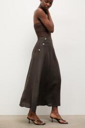 Answear. LAB szoknya vászon - barna S