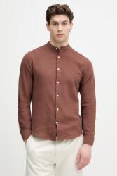 Lindbergh férfi lenvászon ing - barna XL