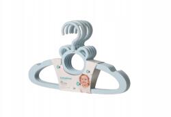  Gyerek ruhaakasztó macis, kék, 5 db (BH-724B)