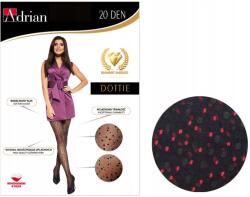 Adrian Pöttyös női harisnyanadrág 20 Nero Red 4 (5076)