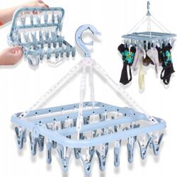 SATIS Zoknitartó Fehérnemű Szárító Praktikus 32 Klips XL (EB415) Ruhaszárító